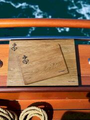 Marin 2 Li Set - Meşe Doğal Ahşap Mutfak Kesme Sunum Et Ekmek Doğrama Tahtası