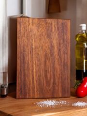 40 X 27,5 Cm Yekpare Masİf Eksİz Tek Parça İroko Doğal Ahşap Kesme Sunum Et Ekmek Sebze Doğrama Tahtası