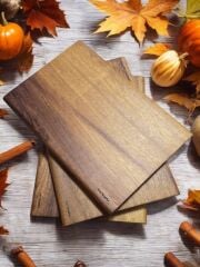 İroko Tek ParÇa - Yekpare - Masİf Doğal Ağaç Ahşap Büyük Boy 40 X 27,5 Cm Kesme Tahtası