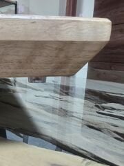 Ceviz Ağacı 50 X 35 Cm 4 Cm Kalın Özel Büyük Boy Ayaklı Şef Tahtası Kesme Tahtası