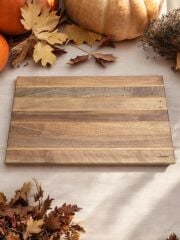 Ceviz Ağacı 50 X 35 Cm 4 Cm Kalın Özel Büyük Boy Ayaklı Şef Tahtası Kesme Tahtası