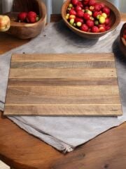 Ceviz Ağacı 50 X 35 Cm 4 Cm Kalın Özel Büyük Boy Ayaklı Şef Tahtası Kesme Tahtası