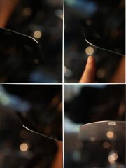 Krom, Paslanmaz Çelik Metal, Antibakteriyel Kesme Tahtası, Pano 32,5 X 23,5 Cm 1,5 Mm Kalınlık