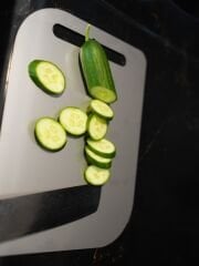 Krom, Paslanmaz Çelik Metal, Antibakteriyel Kesme Tahtası, Pano 32,5 X 23,5 Cm 1,5 Mm Kalınlık