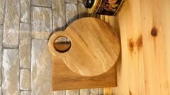 2 Li Set Doğal Ahşap Mutfak Kesme Sunum Et Ekmek Doğrama Tahtası Küçük Boy