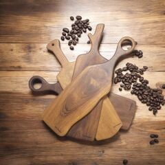 Saplı Koyu Ceviz Kesme Tahtası Peynir şarap Sunum Mdl 18 Tek Parça 48 Cm Masif Ahşap Eksiz Saplı Koyu Ceviz Kesme Tahtası Peynir şarap Sunum Mdl 18