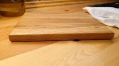 Meşe Doğal Ahşap Mutfak Kesme Sunum Tahtası - Küçük Boy 17 x 24 cm