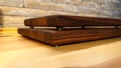 2li Set Masif Tek Parçadan - Yekpare İroko Ağacı Kesme Tahtası