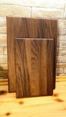 2li Set Masif Tek Parçadan - Yekpare İroko Ağacı Kesme Tahtası