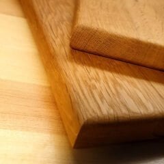 2 Li Set Meşe Ağacı Kesme Tahtası- özel kenar