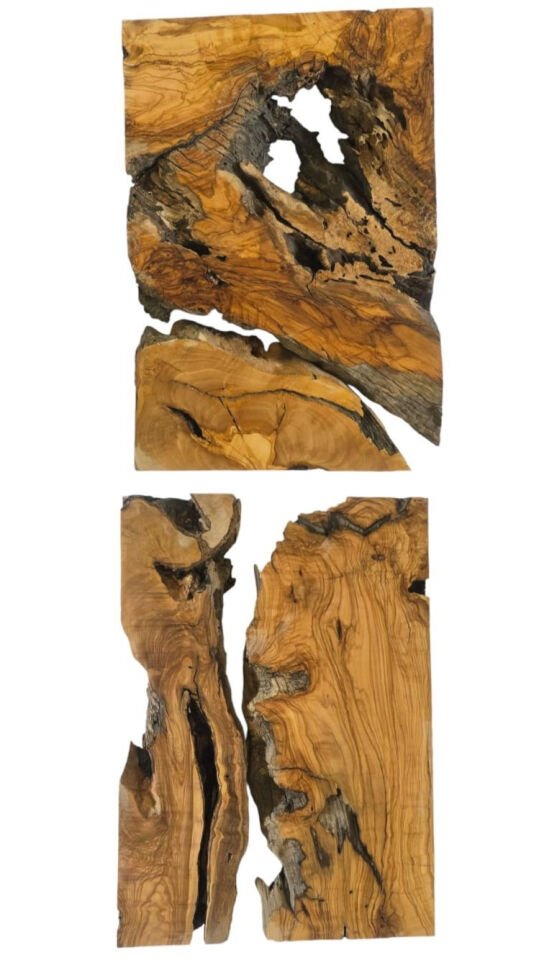 2’li Set Zeytin Ağacı Ham Tabla 40x27 cm – Epoksi & Hobi Çalışmaları İçin Doğal Ahşap (2/3/4 Parça Seçenekli) Kendin Yap