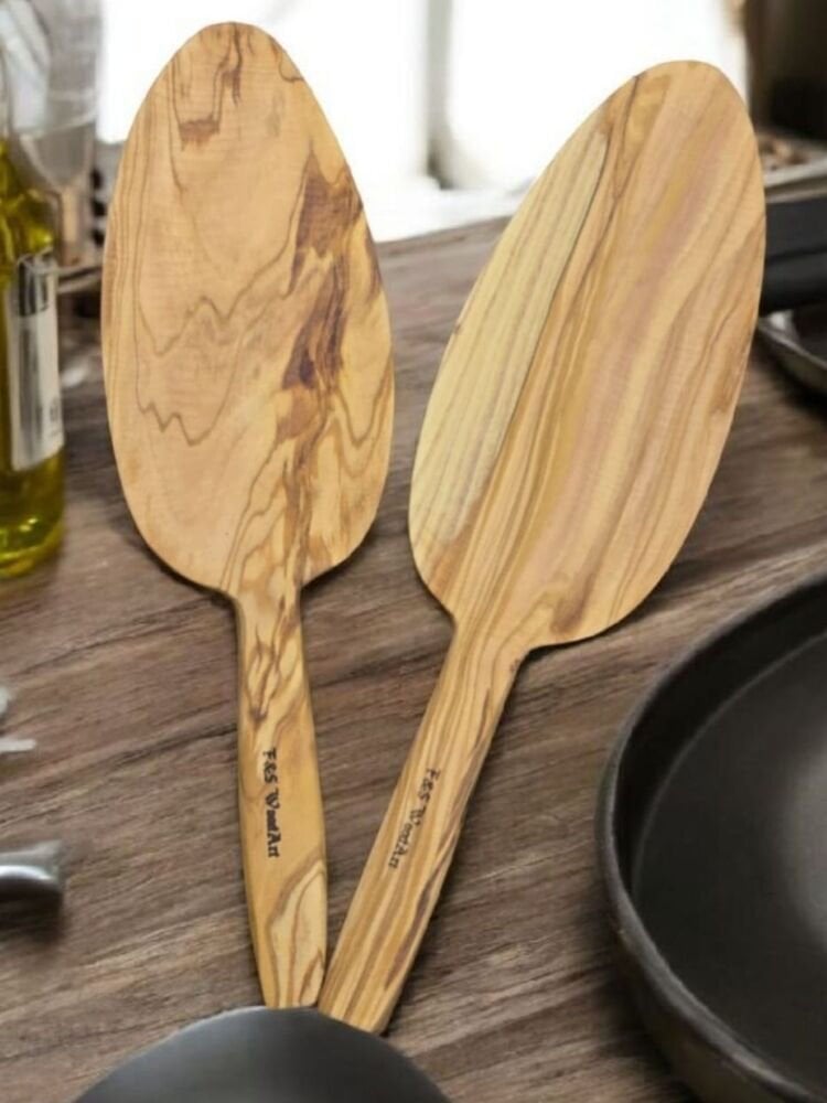 Zeytin Ağacı 2 Li Set Spatula Bazlama Pide Küreği 29 Cm
