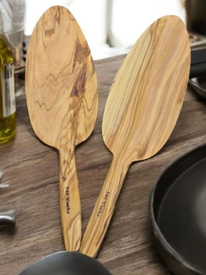 Zeytin Ağacı 2 Li Set Spatula Bazlama Pide Küreği 29 Cm