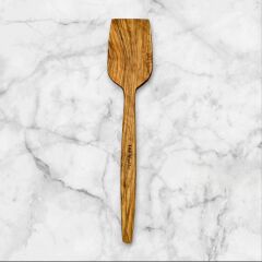 Edremit Zeytin Ağacı Doğal Ahşap El Yapımı Spatula Servis 30 Cm