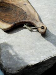 Xxl Büyük Boy Özel Seri - Tek Parça Ceviz Ağacı Barbekü Şef Tahtası 49 X 31 X 3,5 Cm