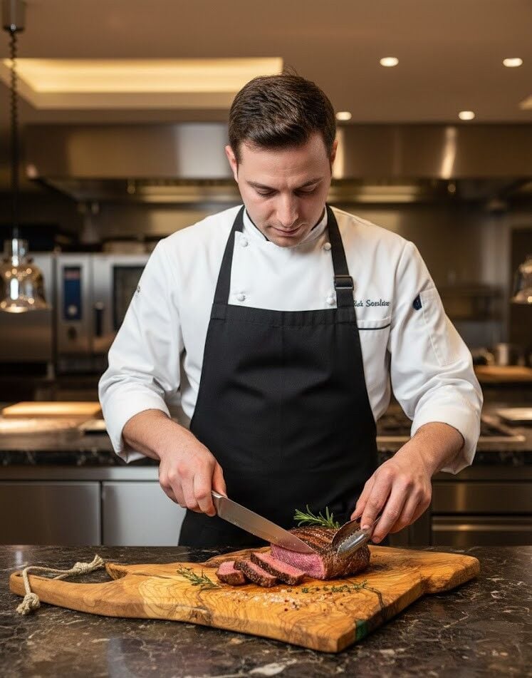 Xxl Büyük Boy Özel Seri - Zeytin Ağacı Barbekü Şef Tahtası 60 X 35 X 3,5 Cm