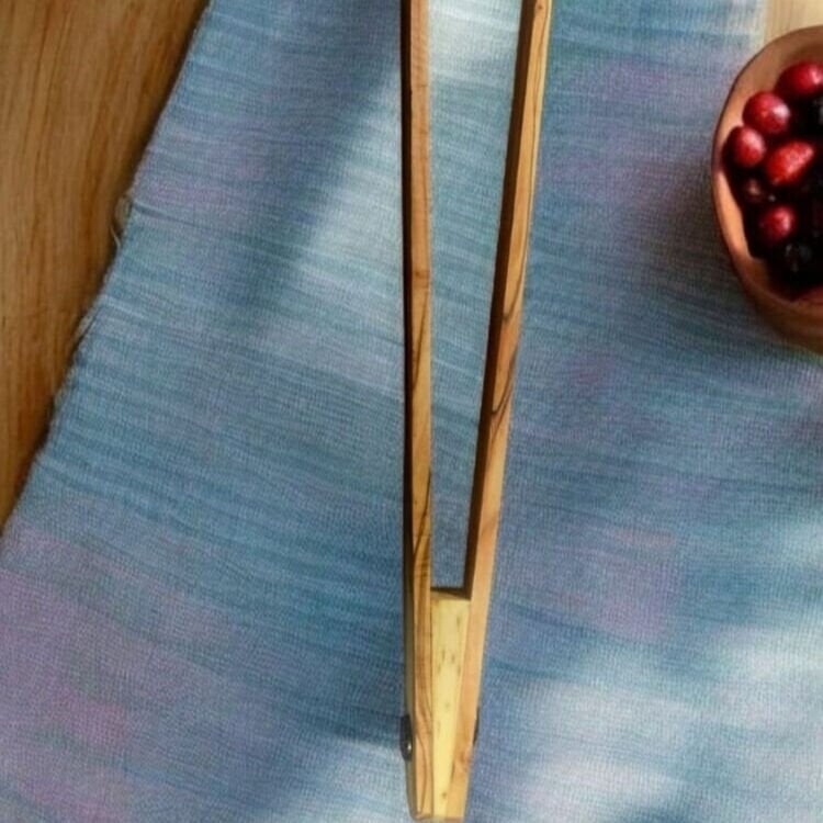 Edremit Zeytin Ağacı Doğal Ahşap El Yapımı Maşa 30 Cm