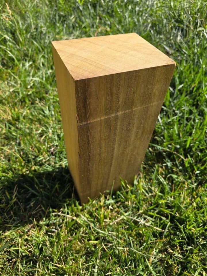 İroko ağacı 39,5 X 13,5 X 9,5 Cm 1 Adet Silinmiş Kereste - Kendin Yap!