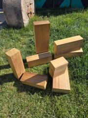 İroko ağacı 39,5 X 13,5 X 9,5 Cm 1 Adet Silinmiş Kereste - Kendin Yap!