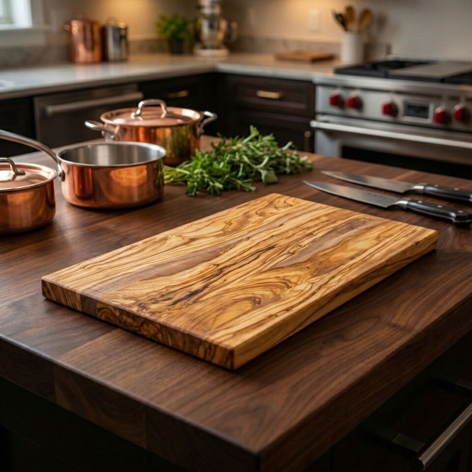 Zeytin Ağacı Kesme Tahtası 40 x 20 cm (YENİ ÜRÜN)