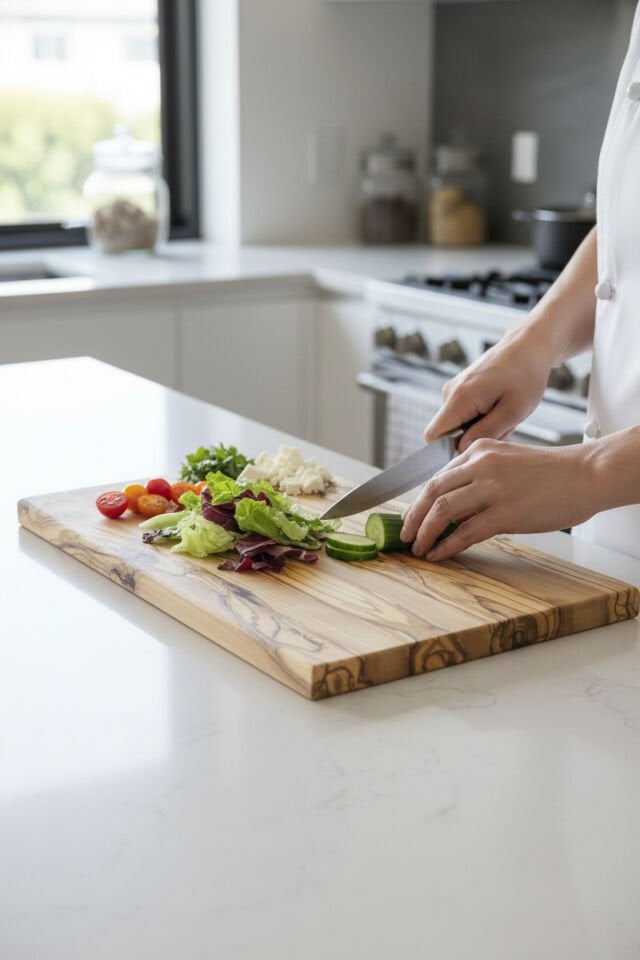 YENİ !!! Zeytin Ağacı Kesme Tahtası 40 x 20 cm