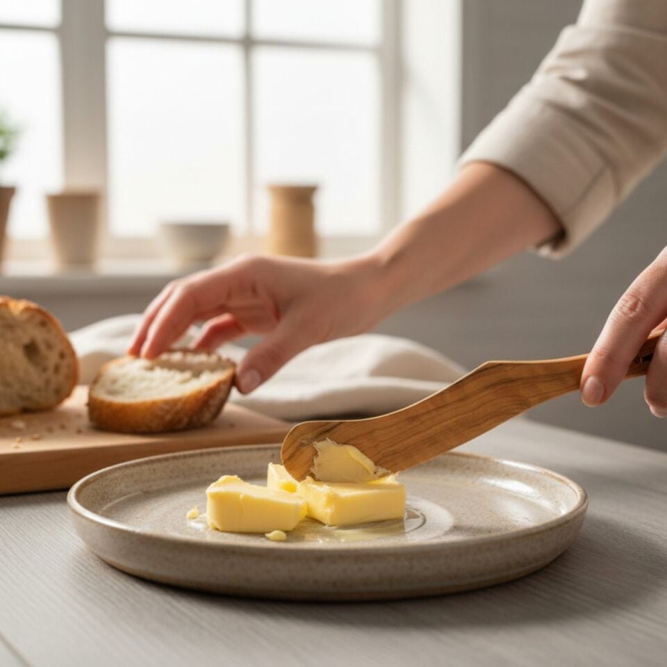 Zeytin Ağacı Tereyağ bıçağı 15 cm