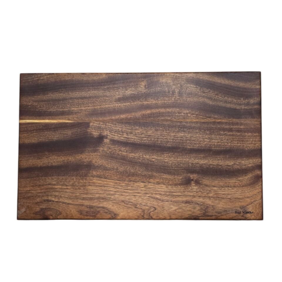 Büyük boy 49 x 30 x 3,5 cm MAUN ağacı tezgah üstü kesme tahtası