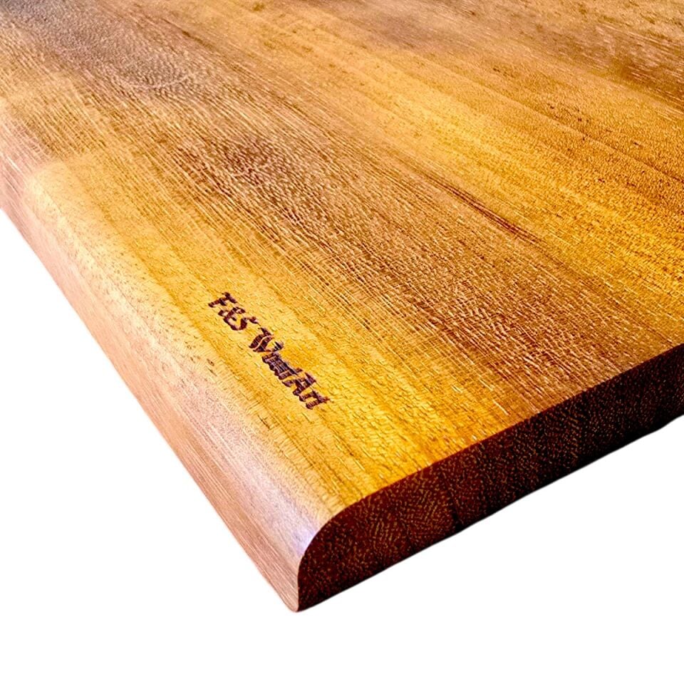 40 x 20 cm Tek parça masif iroko ağacı yekpare Kesme Tahtası