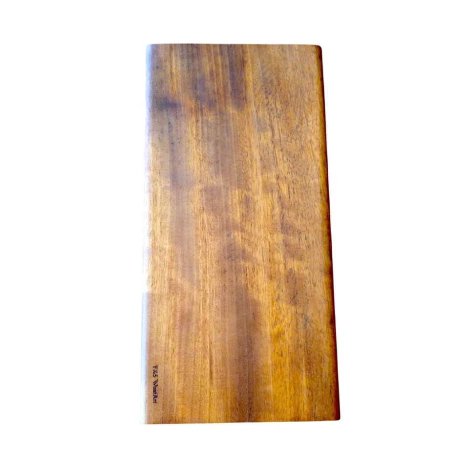 40 x 20 cm Tek parça masif iroko ağacı yekpare Kesme Tahtası