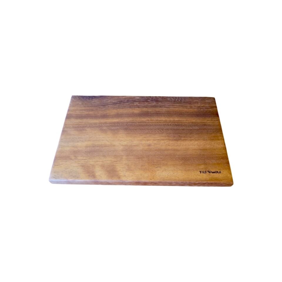 Masİf Eksİz Tek Parça iroko Ağacı 30 x 20 cm Küçük Boy Kesme tahtası