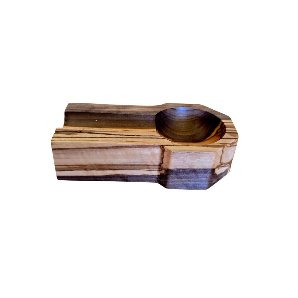 F&S WoodArt El Yapımı Zeytin Ağacı Lüks Puro Küllüğü - 13x7cm
