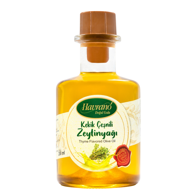 HAVRANO  Doğal Kekik Çeşnili Zeytinyağı 200 ml
