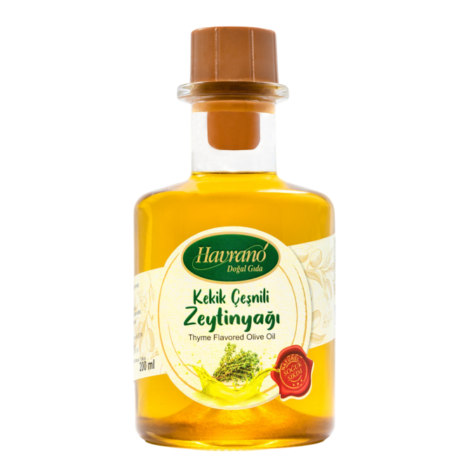 HAVRANO  Doğal Kekik Çeşnili Zeytinyağı 200 ml