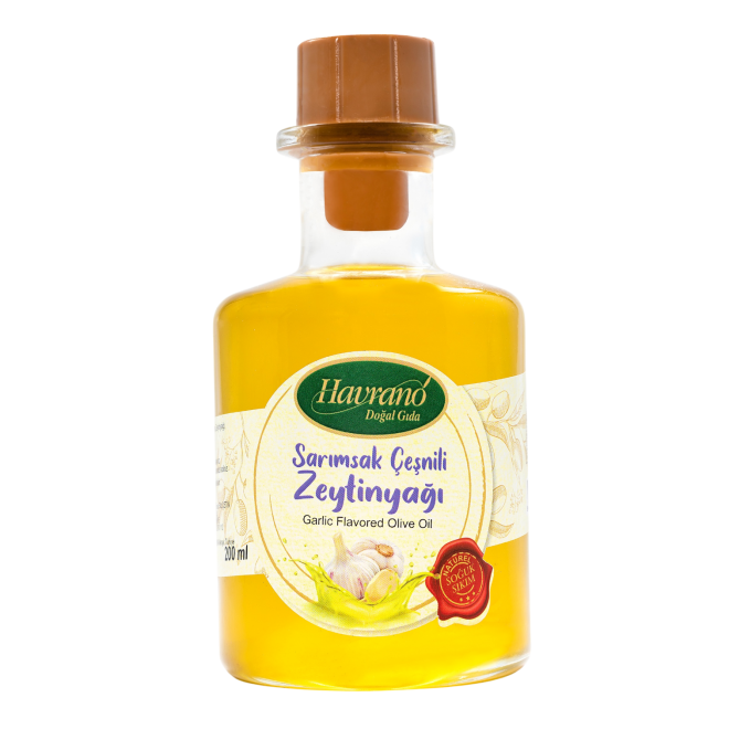 HAVRANO Sarımsak Çeşnili Zeytinyağı 200 ml