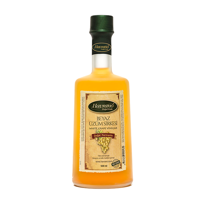 HAVRANO Doğal Fermente Beyaz Üzüm Sirkesi 500 ml