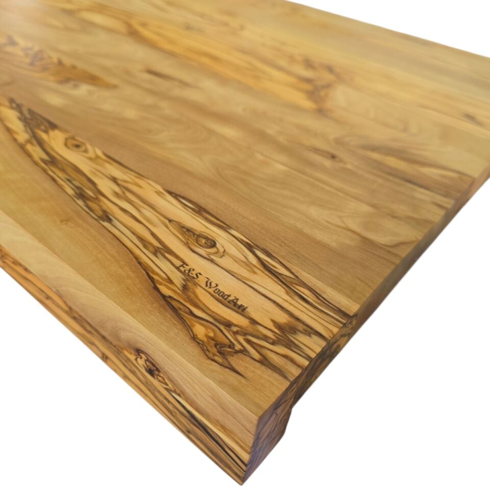 50 x 50 cm Zeytin Ağacı Büyük Boy L Tezgah Tipi Kesme Tahtası