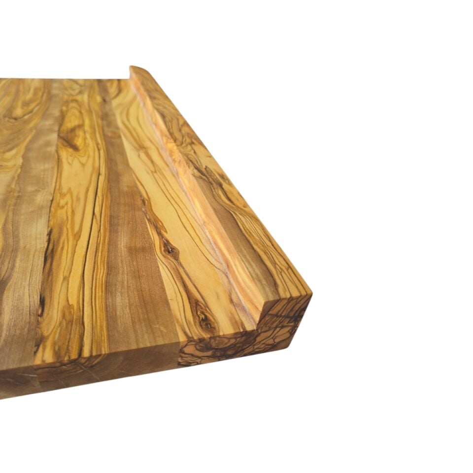 50 x 50 cm Zeytin Ağacı Büyük Boy L Tezgah Tipi Kesme Tahtası