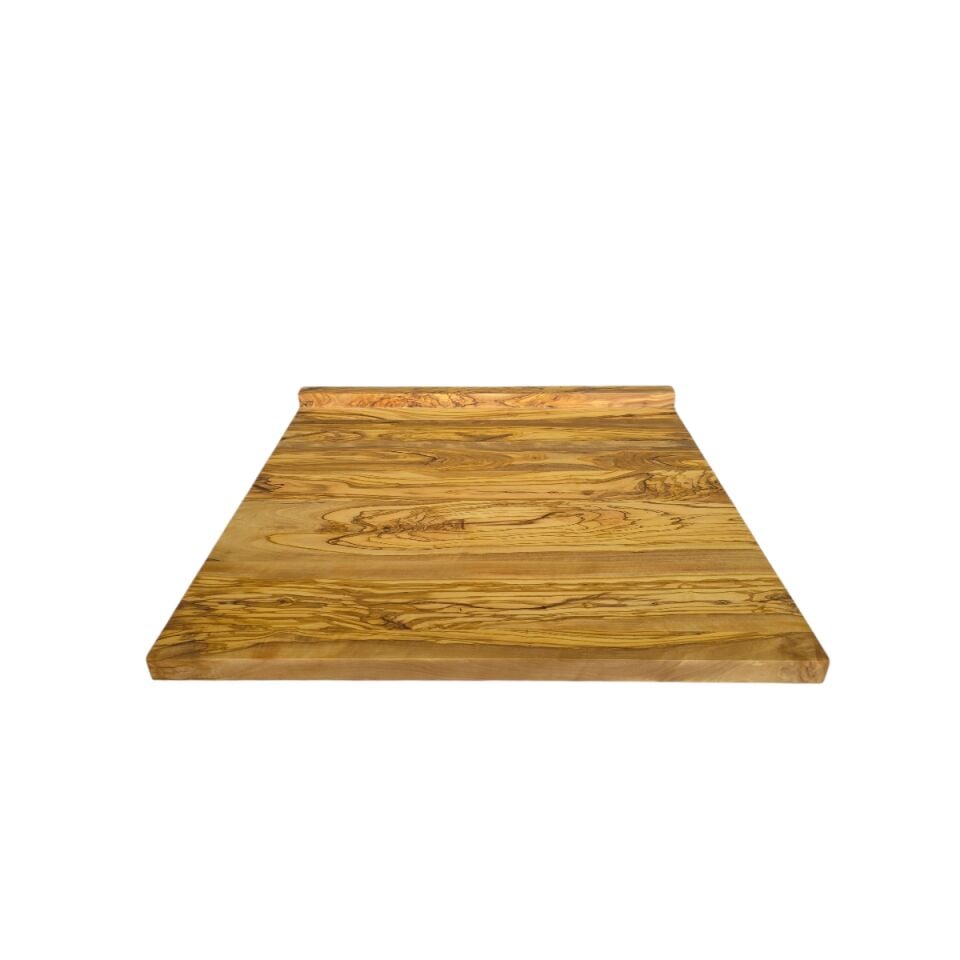 50 x 50 cm Zeytin Ağacı Büyük Boy L Tezgah Tipi Kesme Tahtası