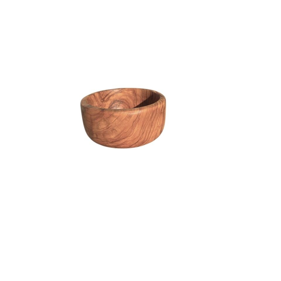 Edremit Zeytin Ağacı El Yapımı Küçük Boy Dekoratif Kase - 11 cm