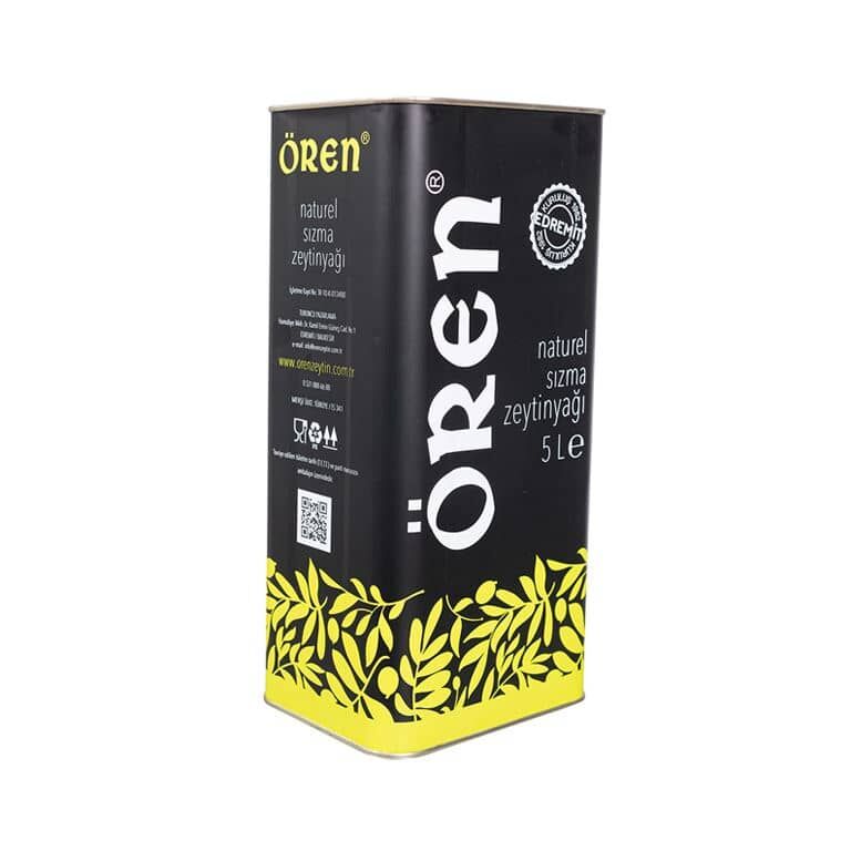 ÖREN - Erken Hasat Soğuk Sıkım Natürel Sızma Zeytinyağı 5 Lt