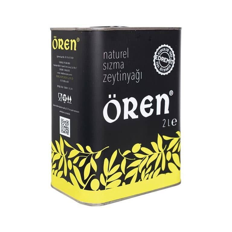 ÖREN - Erken Hasat Soğuk Sıkım Natürel Sızma Zeytinyağı 2 LT