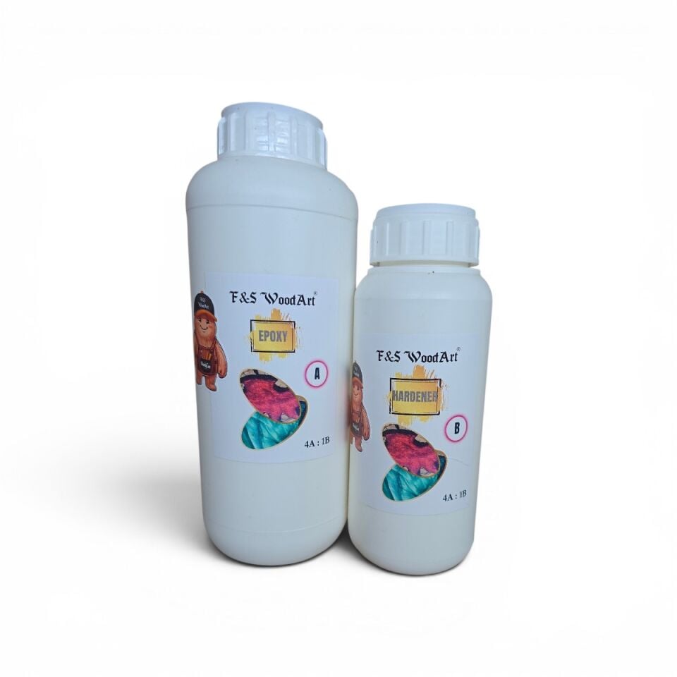 F&S WoodArt - Ultra Şeffaf Epoksi Reçine Sistemi (4:1 Karışım Oranı)  Epoxy